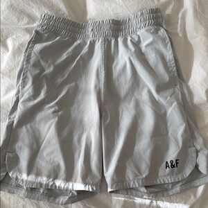 Boys Abercrombie & Fitch Light Gray Shorts